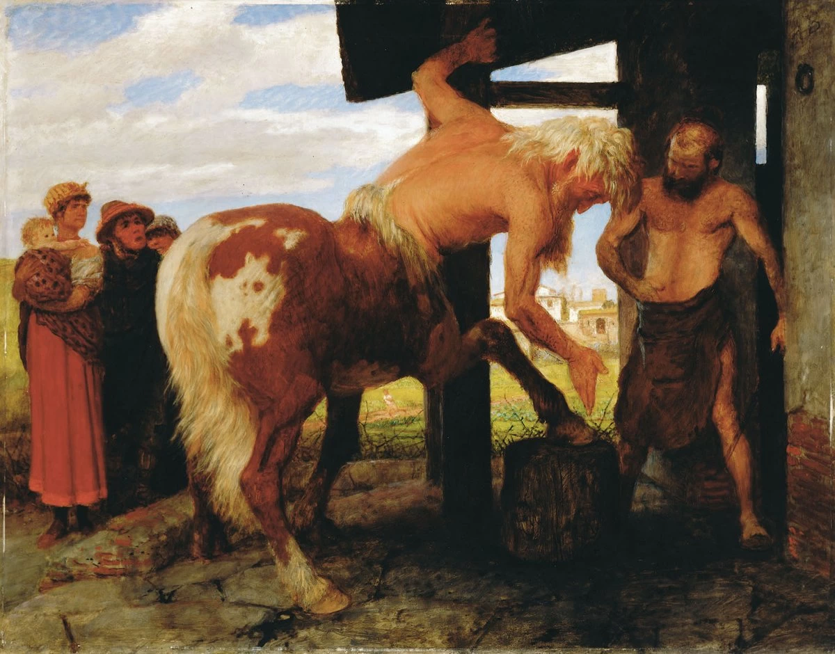 Centauro al fabbro del villaggio, 1888 - Budapest Museum of Fine Arts